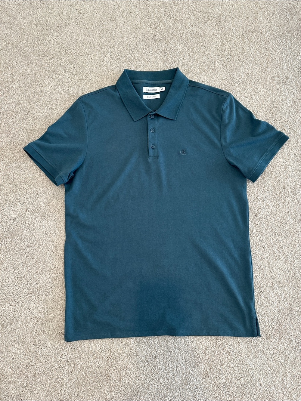 Calvin Klein Men's Deep Teal Polo Shirt